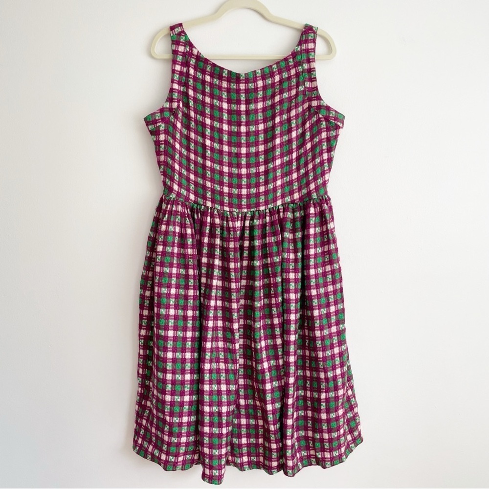 Saint Geraldine Ivy pin up rockabilly Dress plaid retro cosplay event 70s 60s L